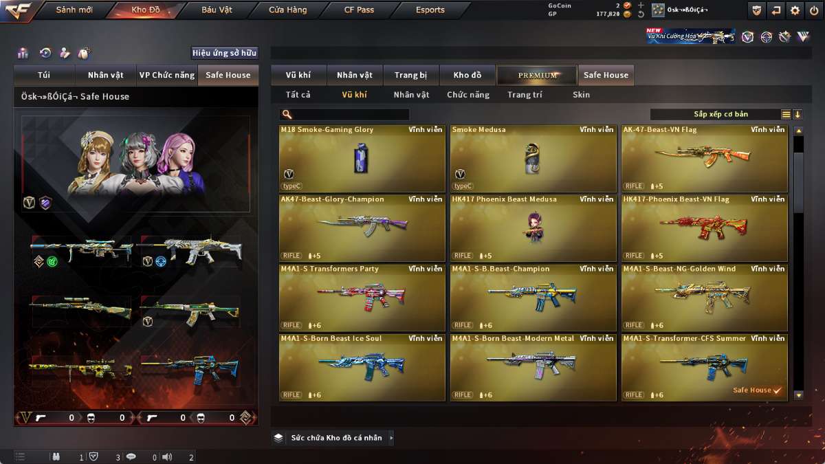 shop acc cf uy tin gia re